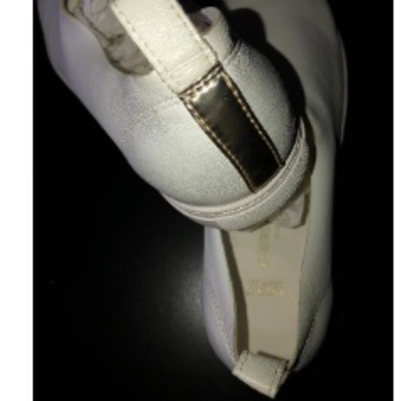 Kenneth Cole Abeo Martina White Leather Sock Sneakers Slip-on Shoes 10 N/Narrow - Picture 9 of 14